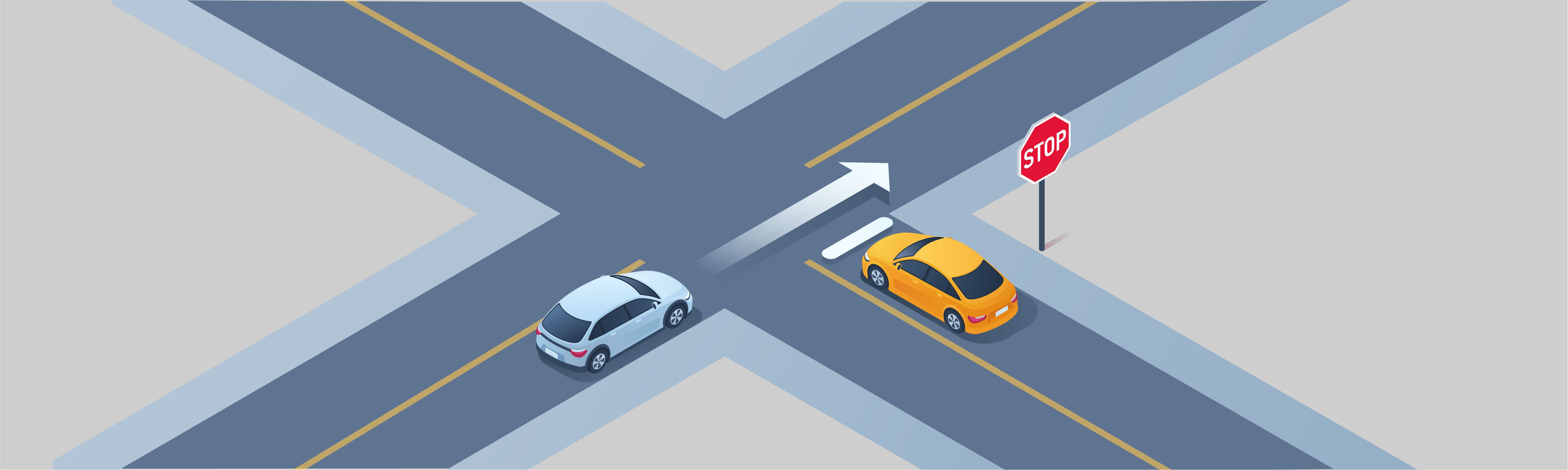 Driving Test Canada - Car Intersections - Where should you bring your vehicle to a stop on a road with a marked stop line?