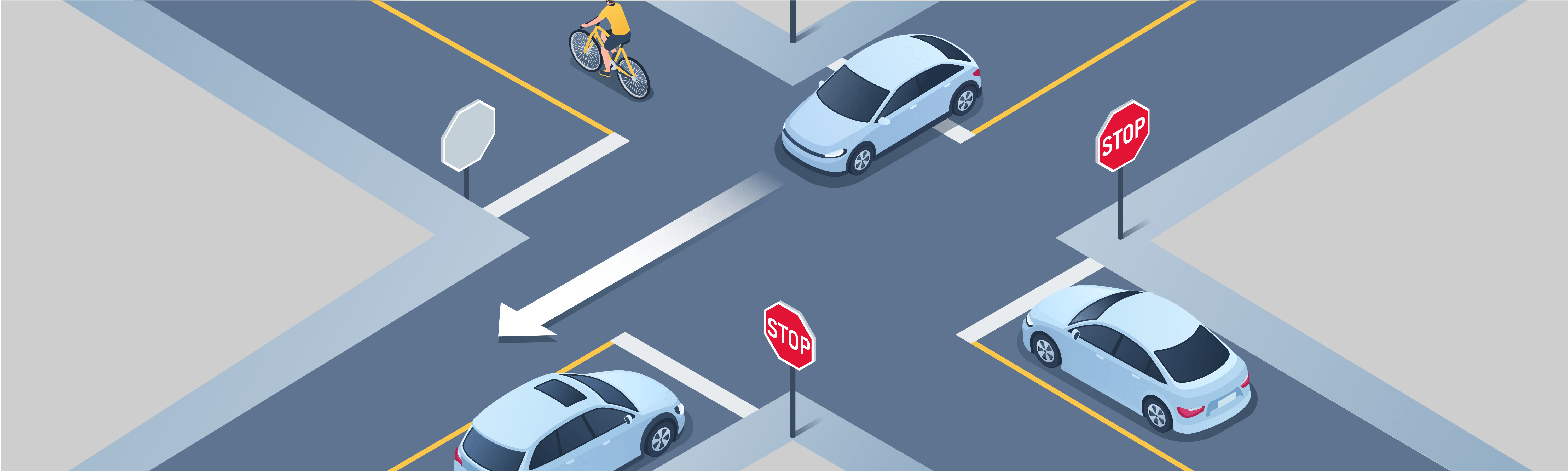 Intersections - Which intersections are termed as controlled intersections?