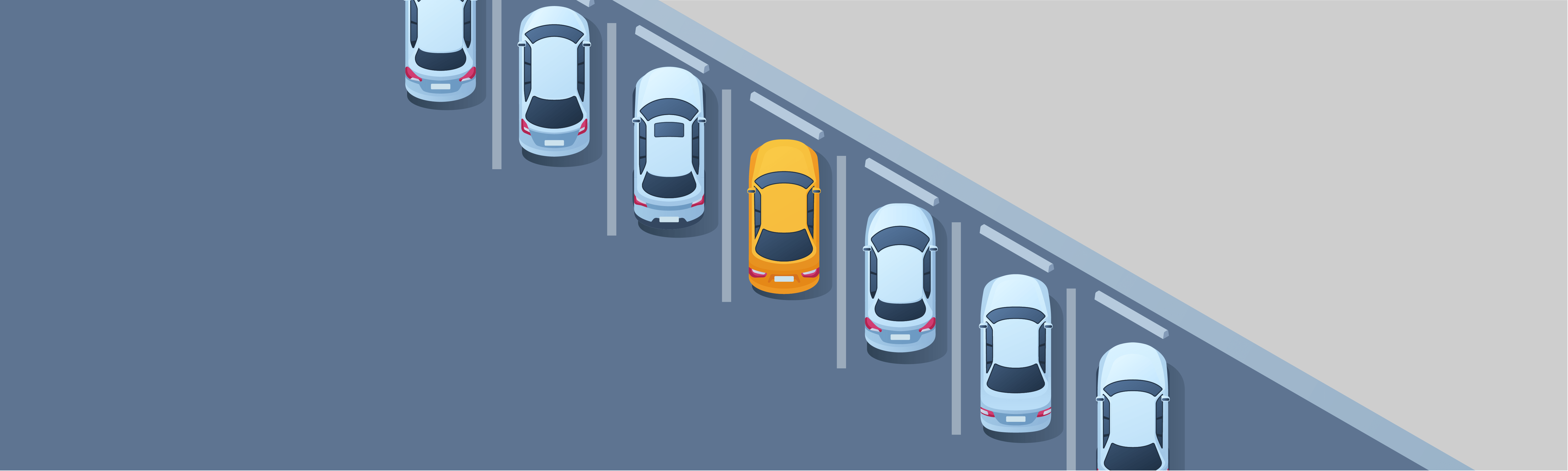 The Basics Of Driving - What should you be sure of when positioning your vehicle in an angled parking space?