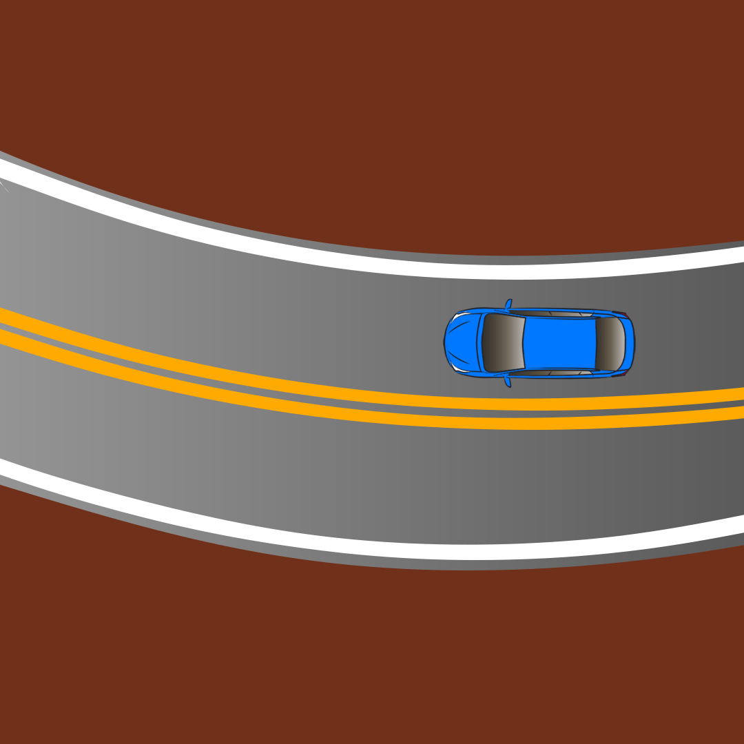 saskatchewan car - If you are driving around a curve or corner, what is an important thing to remember?