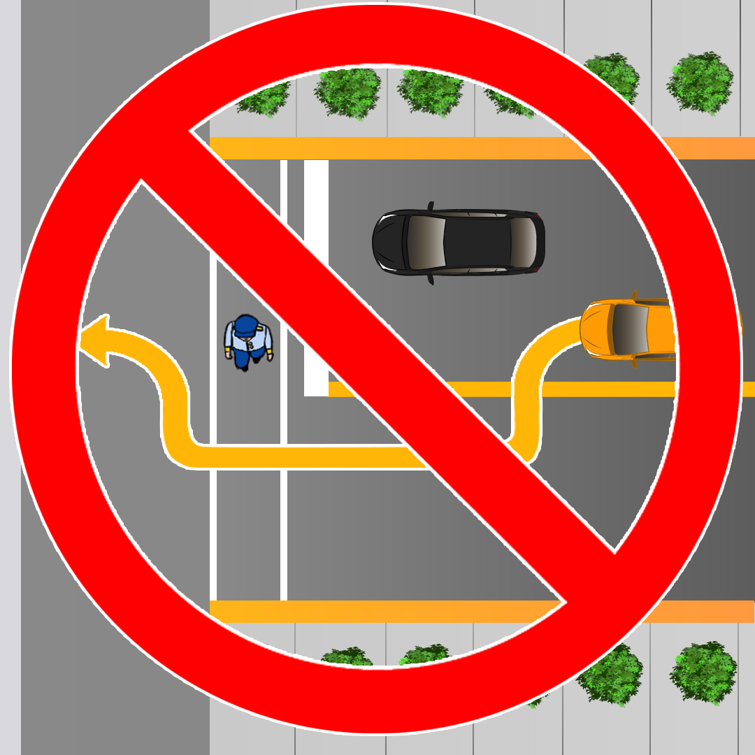 Driving Test Canada Test 2 - When are you allowed to pass a vehicle that is stopped at an intersection allowing pedestrians to cross?