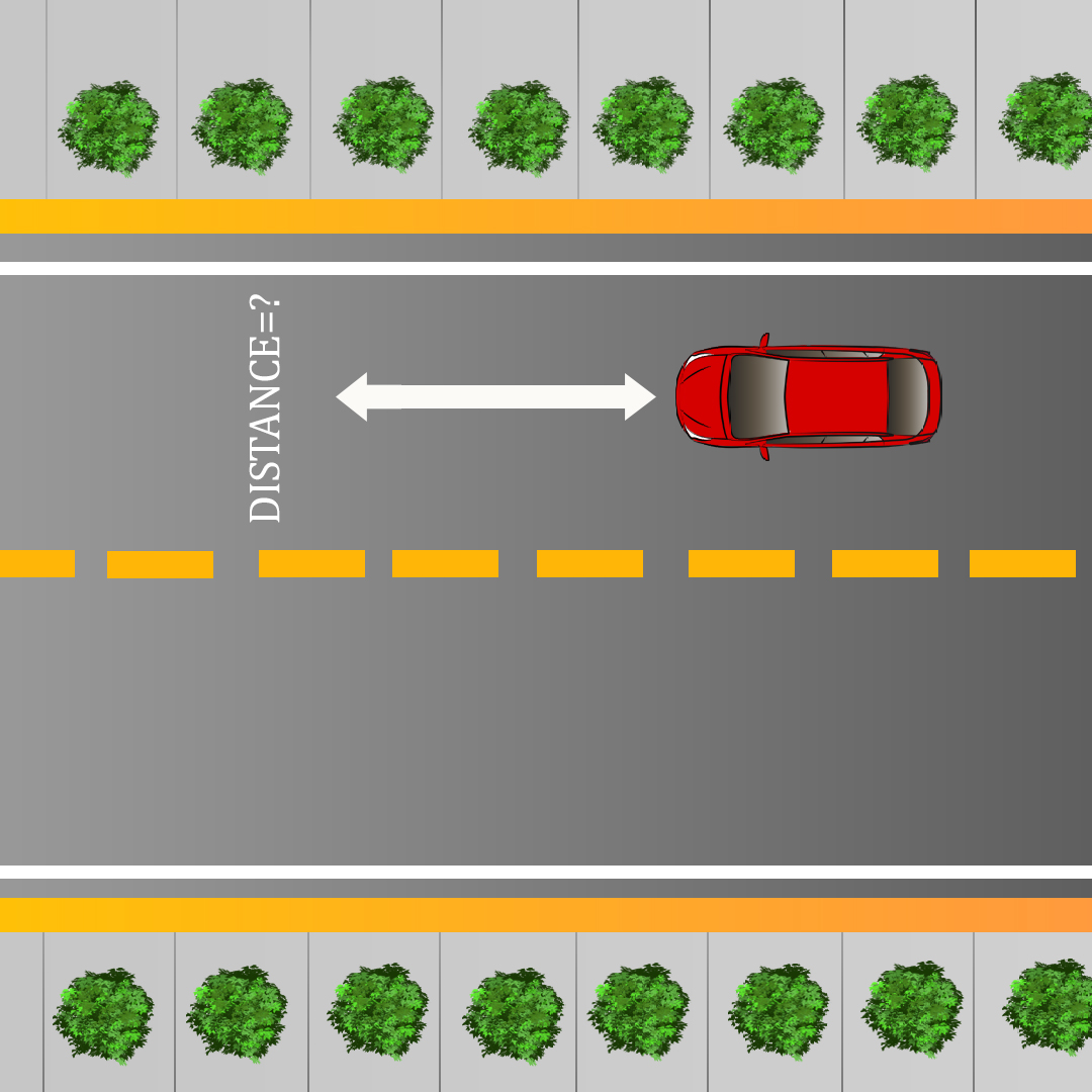 Test 2 - How much traveling distance should you be able to see in front of your while driving at night?