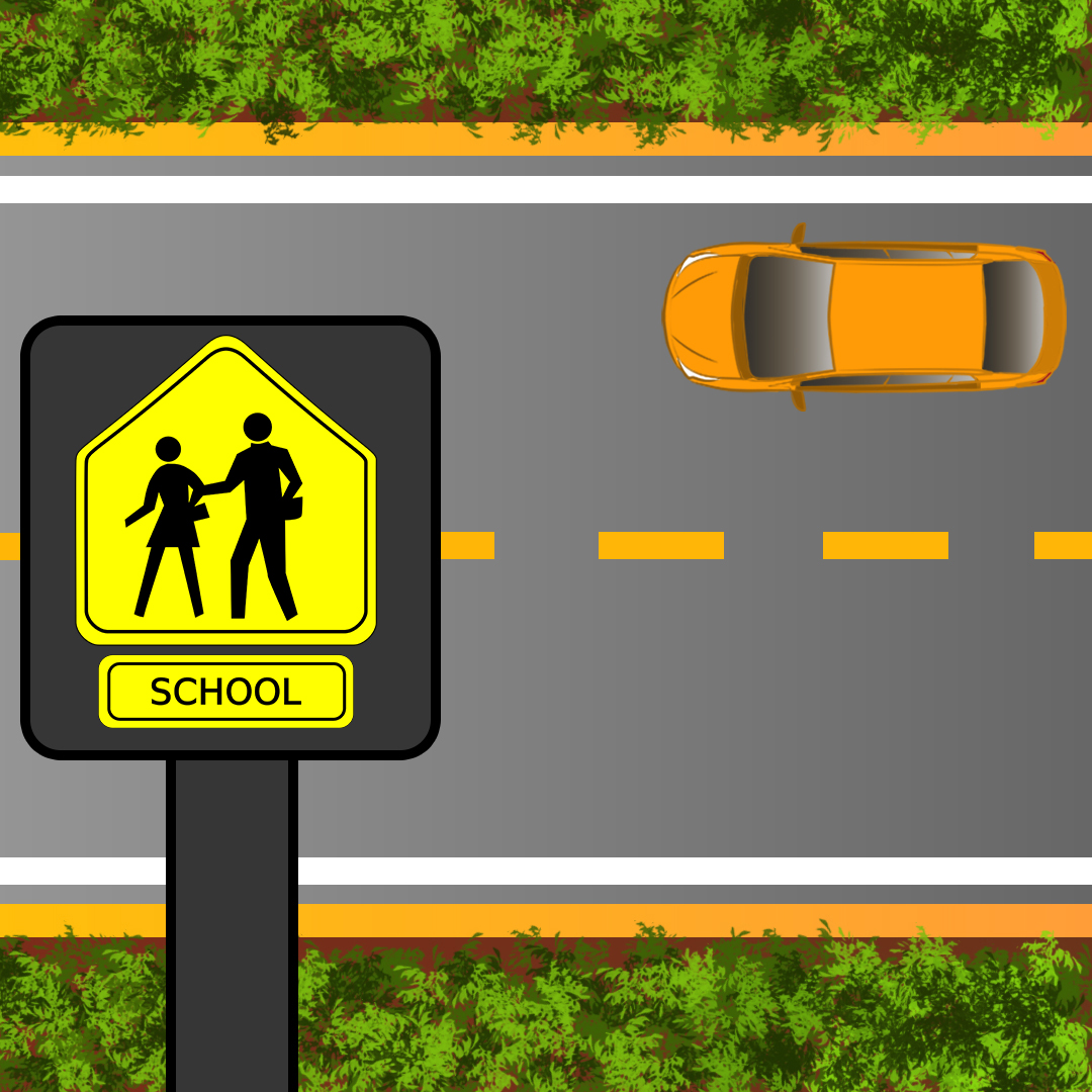 Test 1 - What does it mean when a school zone sign indicates a speed limit of 30 km/h?