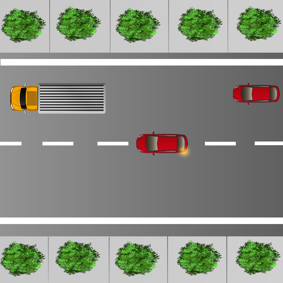 nova-scotia car - What should you do if the vehicle in front of you starts to pass a truck and you also want to pass?