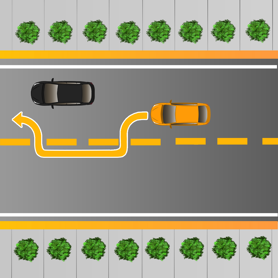 Driving Test Canada Test 7 - What is indicated by a broken line on the left side of the lane you're driving in?