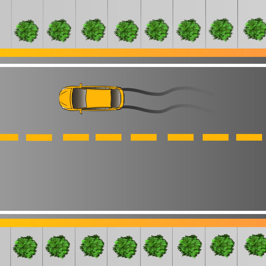 Driving Test Canada Test 5 - What three things may cause a vehicle to skid?