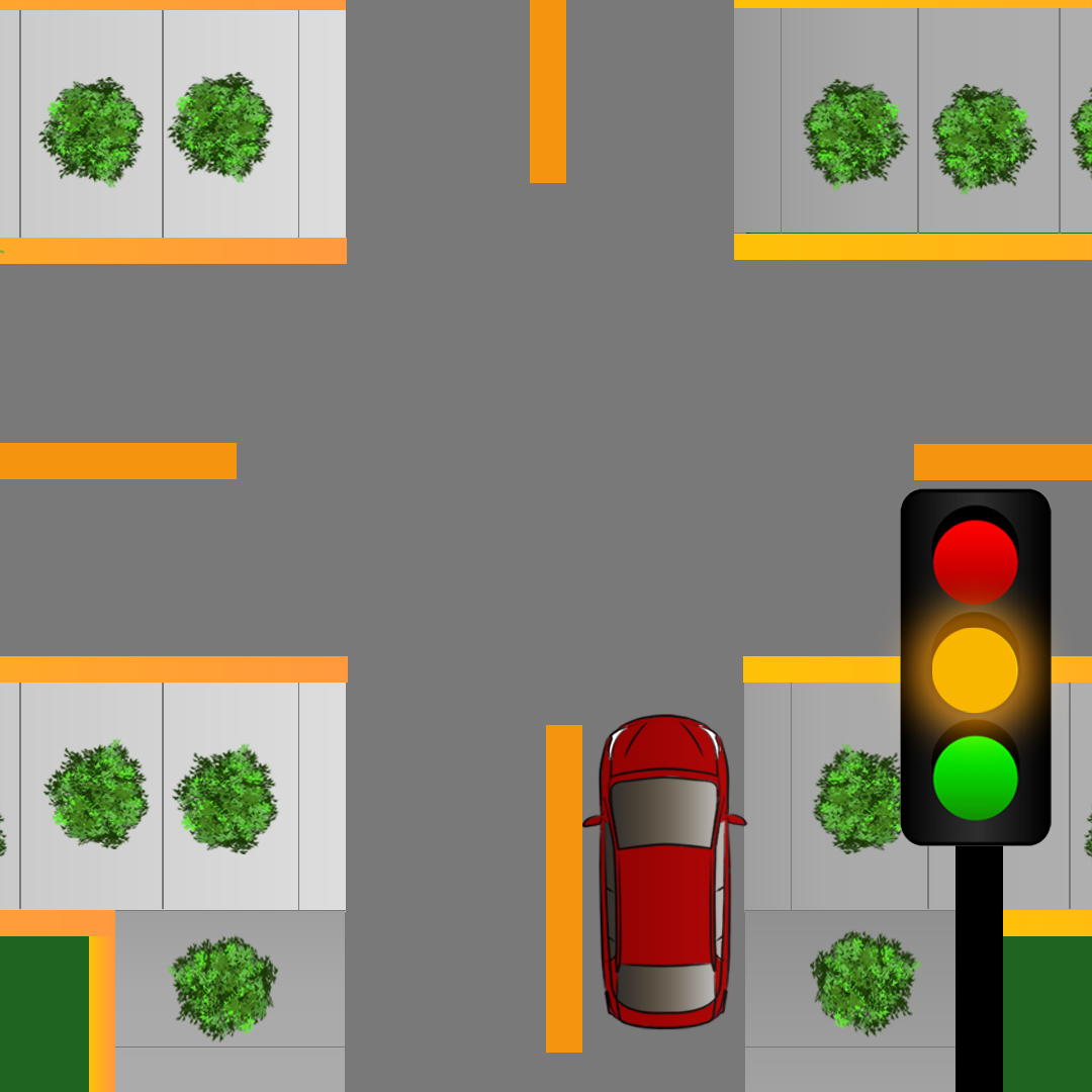 Driving Test Canada Test 7 - What should you do if you're driving up to an intersection and a green light turns yellow?