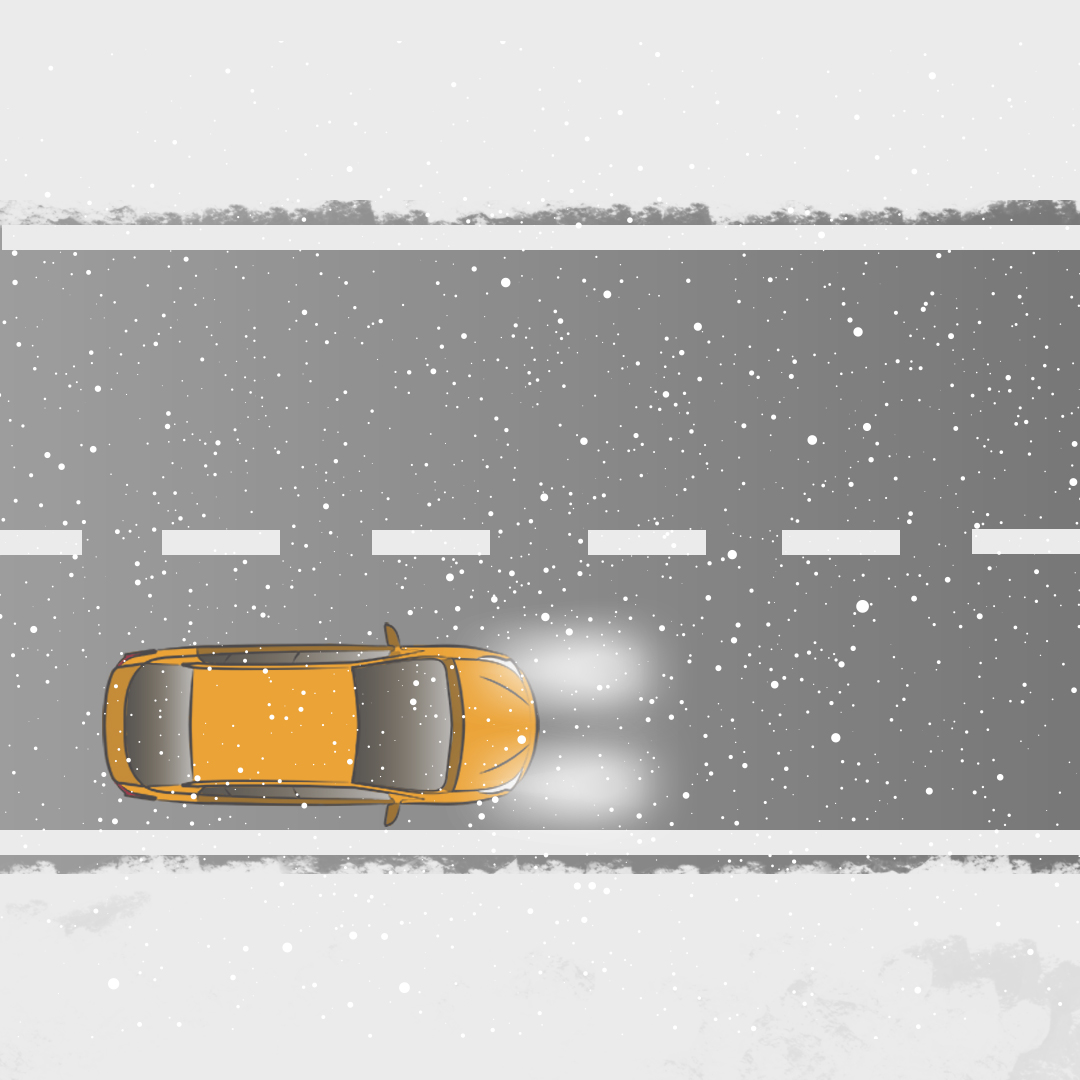 Driving Test Canada Test 8 - In what way should people drive during the winter months when roads are slippery?