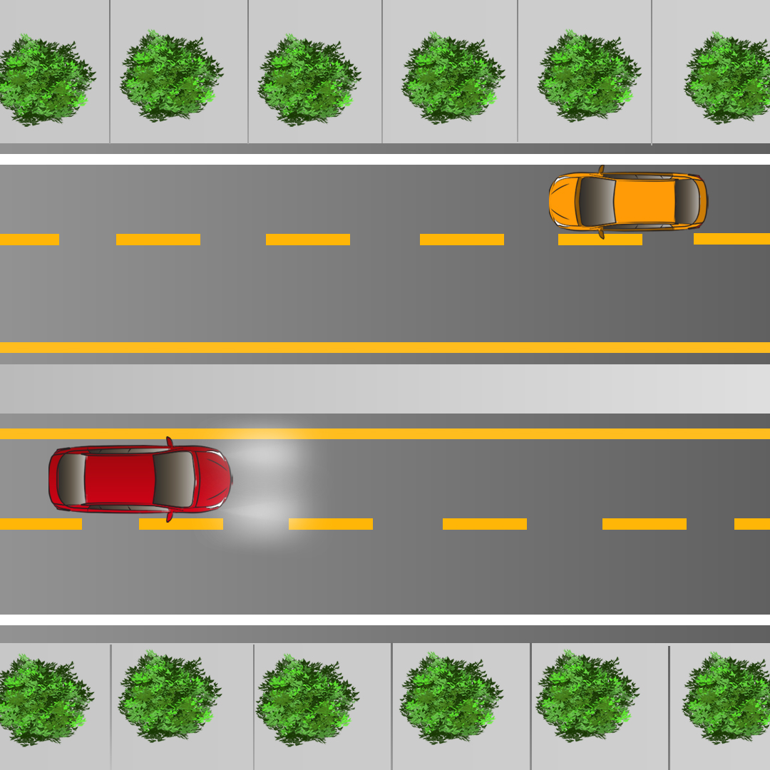 Driving Test Canada Test 2 - If the distance between roadways is ________, you do not have to dip your headlights for oncoming traffic on a divided highway.