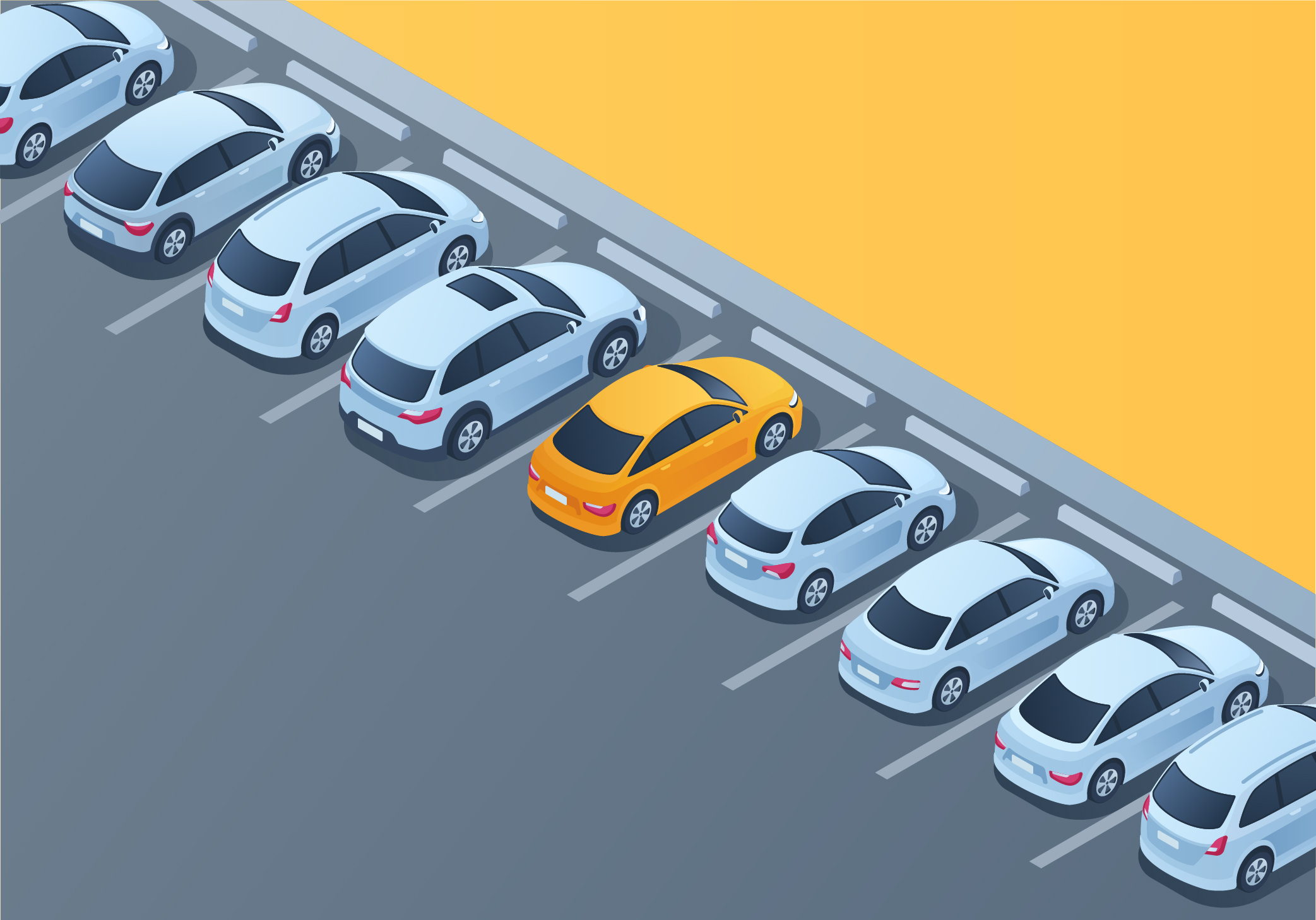 The Basics Of Driving - How should your vehicle be positioned in the parking space?