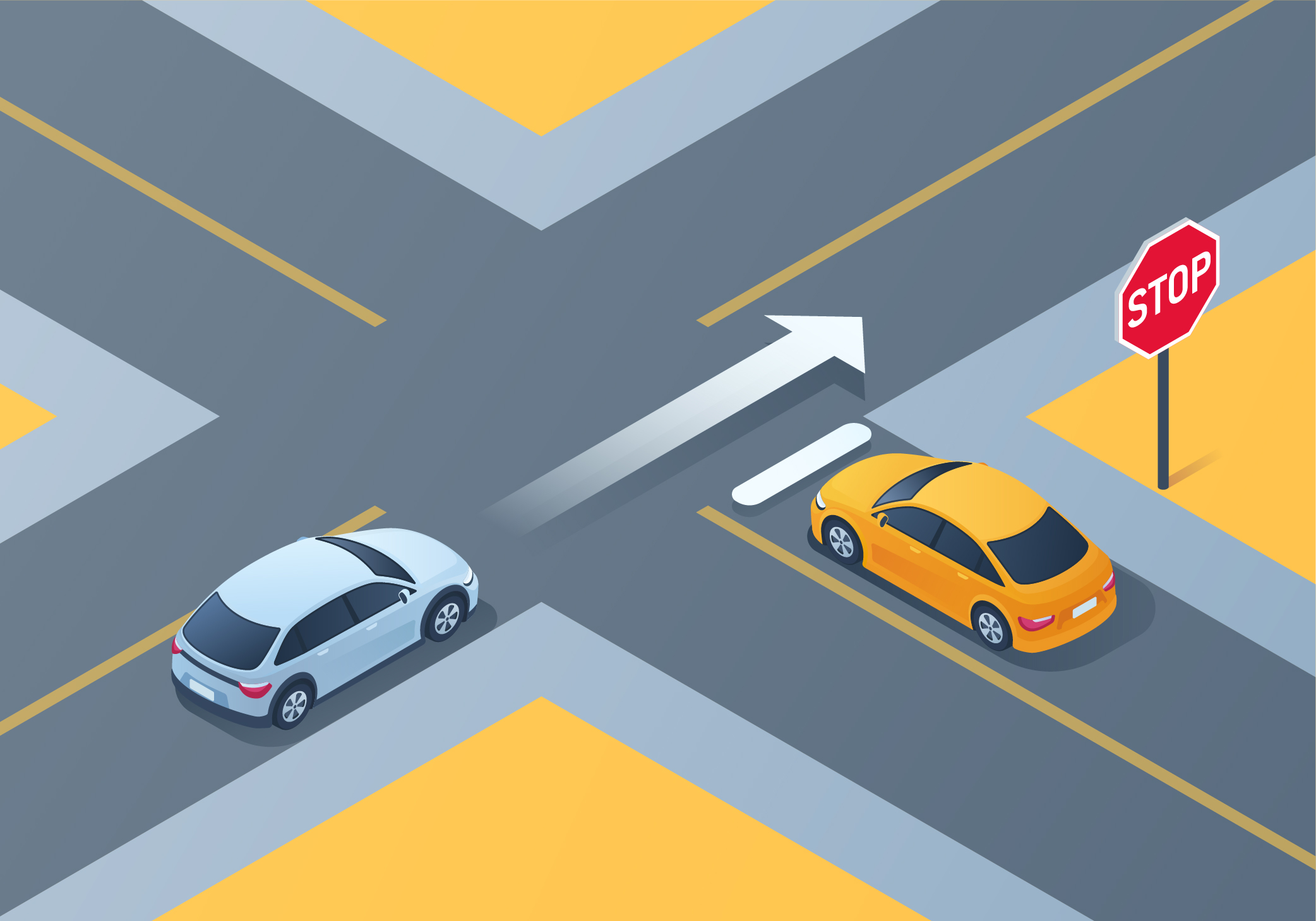 Where should you bring your vehicle to a stop on a road with a marked stop line? - Where should you bring your vehicle to a stop on a road with a marked stop line?