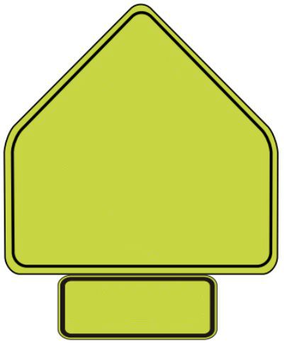 Traffic Signs - What does a fluorescent yellow-green background sign mean?