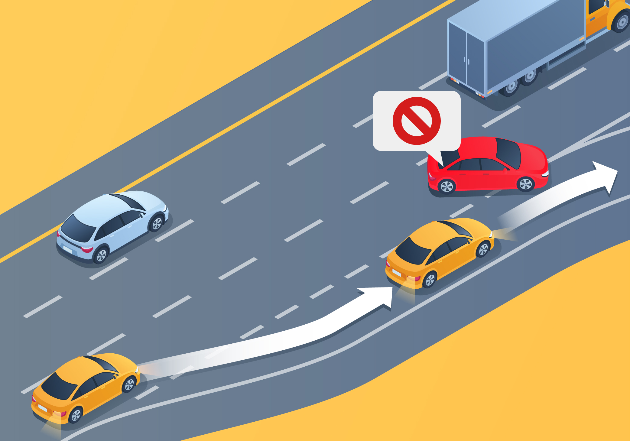 Driving Test Canada - Car Freeway driving - What should you do when you miss a freeway exit?