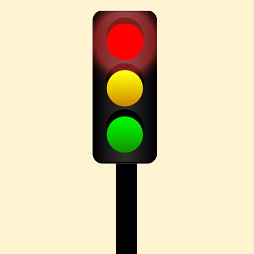 Traffic lights & pavement markings - What does this flashing red signal indicate?