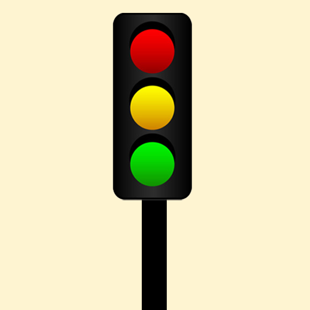 Traffic lights & pavement markings - What should you do when there is a blank traffic light at an intersection?