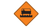 Driving Test Canada Temporary condition signs - What does this sign mean?