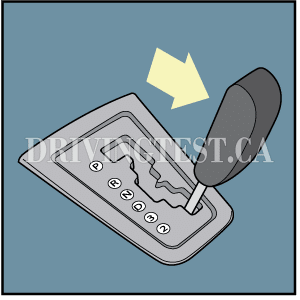 Driving Test Canada Test 2 - What is a good and safe driving practice while driving down a steep hill?