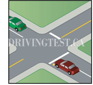 Driving Test Canada Test 2 - Where on the roadway should you be before turning left from a one-way street?