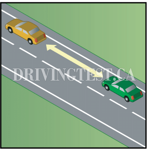 Driving Test Canada Test 2 - What following distance is considered the minimum distance to be safe?