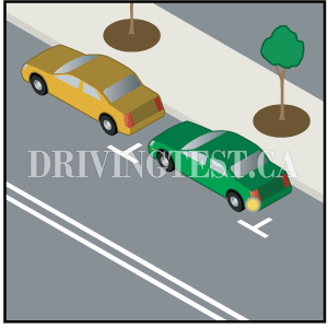 Driving Test Canada Test 2 - What do you have to do before leaving a parking space?