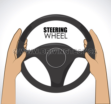 Test 4 - Where on the steering wheel should your hands be placed?