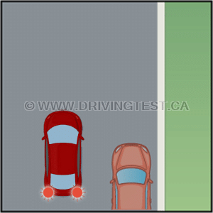 Test 3 - If you plan to parallel park, how should you warn other vehicles that you are planning on slowing down?