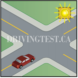 Test 6 - What is indicated by a flashing yellow beacon over an intersection?