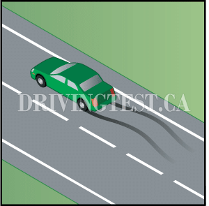 Test 6 - What three things may cause a vehicle to skid?