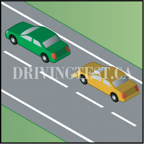 Test 2 - What do you have to do prior to changing lanes?