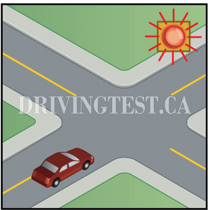 Test 2 - What is indicated by a flashing red light at an intersection?