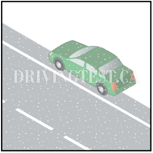 Driving Test Canada Test 8 - If you get stranded in the snow, what should you do to stay safe?