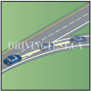 Driving Test Canada Test 8 - If you are planning on exiting the freeway, what do you have to do?