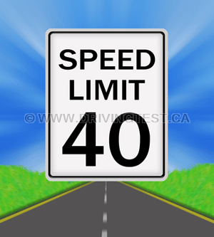 Test 3 - What does a speed limit tell you?