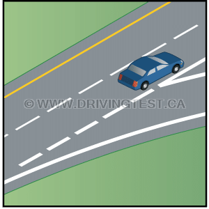 Test 3 - What do you need to do if you miss an exit on the highway?