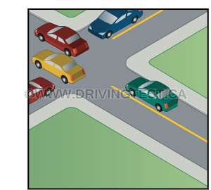 Driving Test Canada - Car Test 2 - At an intersection, which vehicle gets the right-of-way?