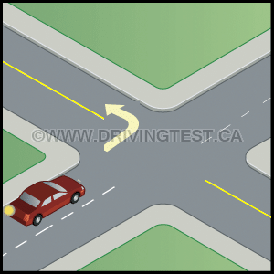 Where should you be positioned if you are planning on making a turn from a one-way road to a two-way road? - Where should you be positioned if you are planning on making a turn from a one-way road to a two-way road?