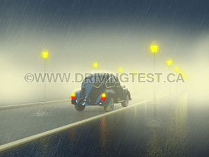 Driving Test Canada Test 3 - How should you brake when driving on a slippery surface?