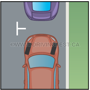 Test 1 - In what direction should your wheels be turned if you are parking downhill?