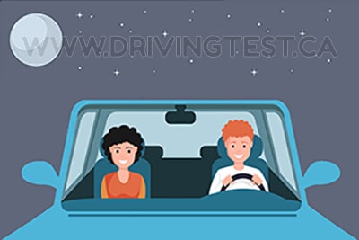 Test 3 - Between what hours are you allowed to drive when you have a learner's license?