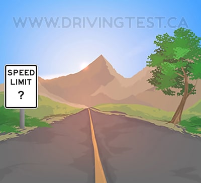 Test 2 - What is the top speed you are allowed to drive outside of cities and towns unless signage tells you otherwise?