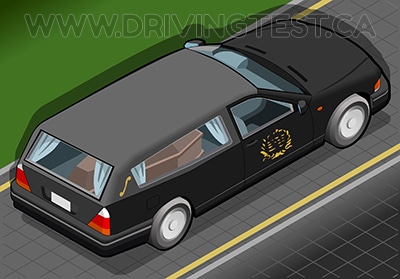 Test 2 - When should you give the right-of-way to funeral processions?