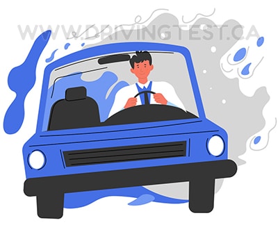 Driving Test Canada - Car Test 1 - How much can you be fined if you're found driving too fast in the weather or traffic?