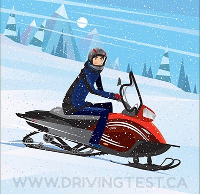 Test 2 - How fast can snowmobiles drive?