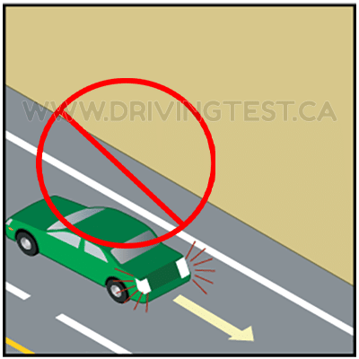 Test 4 - Where is driving in reverse prohibited?