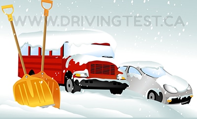 Driving Test Canada Test 3 - What should you do if during the winter you become stranded with your vehicle?