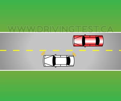 Test 4 - If you see someone attempting to pass you but misjudge the amount of time needed to complete the pass, what should you do?